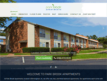 Tablet Screenshot of parkbrookapts.com